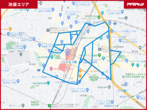 池袋エリアルートマップ