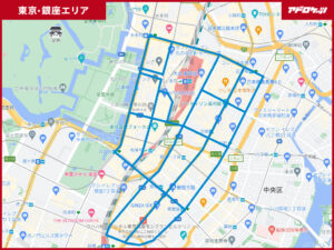 東京・銀座エリアルートマップ